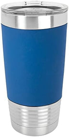 Polar Camel 20 oz. Stainless Steel Tumbler with Silicone Grip (Blue) by Polar+Camel