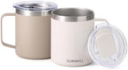 SUNWILL Travel Coffee Mug Set of 2, 14 oz Insulated Stainless Steel - Image 2