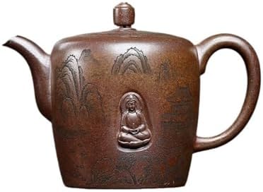 Tea Kettle Retro Purple Clay Teapot Household Large Capacity Coffee Pot Portable Travel Teapot Ceramic Tea Infuser by Unknown