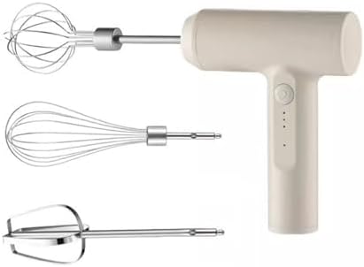Egg Beater Electric Whisk Household Small Rechargeable Stainless Steel Cream Whipper Handheld Egg Beater Milk Frother by Unknown