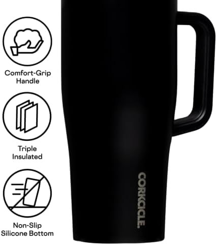 Corkcicle Cruiser Tumbler with Handle & Straw, 40 oz, Solar Circuit - Image 6