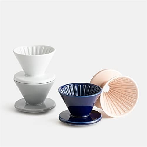 Coffee Filters Coffee Filter Cup Pozzo Roasted Ceramic Dripper Hand-made Filter Cup Pour Over Coffee Accessories(Pink) - Image 2