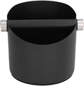 Espresso Coffee Knock Box, Coffee Grounds Container Box, Stainless Steel Rubber Coffee Dump Bin for Home (Black large size (FC-05-2)) by MUNEFE