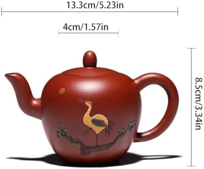 Tea Pots For Loose Tea Small Capacity Kung Fu Tea Set Living Room Desktop Teapot Home Tea Party Purple Clay Teapot Decoration Tea Infuser Pot - Image 2