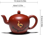 Tea Pots For Loose Tea Small Capacity Kung Fu Tea Set Living Room Desktop Teapot Home Tea Party Purple Clay Teapot Decoration Tea Infuser Pot - Image 2