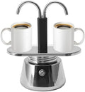 GOWENIC 2 Cup Stovetop Espresso Maker, Pot Classic Italian Coffee Maker Espresso Maker Stovetop, 100ML Double Stainless Steel, DIY Conduit Coffee Pot by GOWENIC