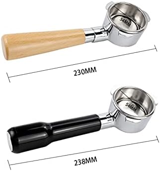 Espresso Machine Bottomless PortafilterCoffee Bottomless Portafilter 54Mm Fit for Breville 870/878/880 Filter Basket Replacement Espresso Machine Accessories Barista Tool(Color:A) (B) - Image 3