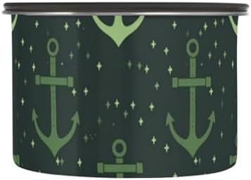 Ocean Green Vector Design Designed Food Storage Containers With Lids Stainless Steel Pantry Organization And Storage Push Button Canister Airtight - Image 2