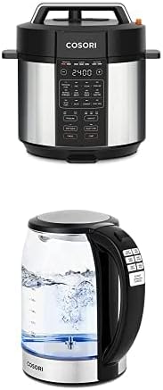 COSORI Electric Pressure Cooker 6QT & COSORI Electric Kettle Temperature Control with 6 Presets by Cosori