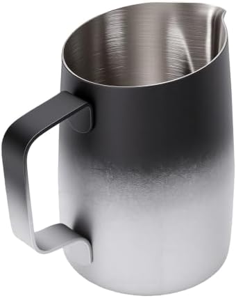 Jiawu Milk Frothing Pitcher, 450ml (Gradient Silver) - Image 5