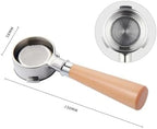 58MM 3 Ears Coffee FilterStainless Steel Bottomless Coffee Portafilter Handle Barista Tool(58mm Barsetto-Beech) - Image 2