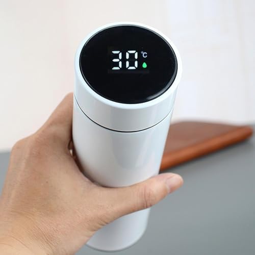 Intelligent temperature measurement thermal cup, 304 stainless steel double-layer vacuum straight bottle 500ml - Image 2