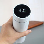 Intelligent temperature measurement thermal cup, 304 stainless steel double-layer vacuum straight bottle 500ml - Image 2