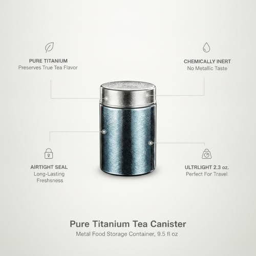 Tea Enthusiasts Pure Titanium Canister, 9.5 fl oz - Image 4