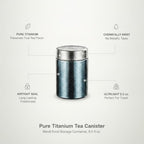 Tea Enthusiasts Pure Titanium Canister, 9.5 fl oz - Image 4