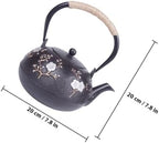 FOMIYES Cast Iron Teapot Japanese Tetsubin Style Vintage Iron Tea Kettle for Home Office Tea Brewing and Tearoom Decor - Image 2