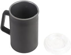 Electric Milk Frother 400W, 4 in 1 Automatic Warm and Cold Foam Maker with Silent Operation, Stainless Steel, 580ml, for Coffee, Latte, Cappuccino, Hot Chocolate (US Plug) - Image 4