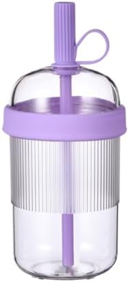 18oz Reusable Copolyester Tumbler with Straw, Car Cup Fit, Purple by Unknown