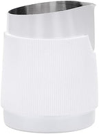 Normcore Handleless Milk Pitcher with Round Spout - Espresso Steaming Pitcher - 18/8 Stainless Steel Milk Frothing Jug - Premium Barista Tools - Non-stick coating White - 15.2 oz (450 ml) - Image 2