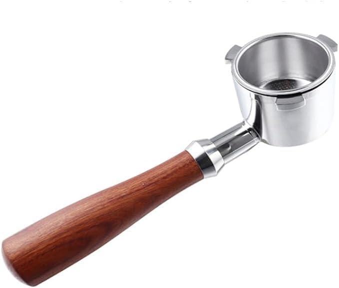 51mm Espresso Bottomless Portafilter for Delonghi EC9335M / EC9665M / EC9155MB Espresso Machine -Food Coffee Maker Stainless Steel Handle,with Cup Filter Basket by Unknown