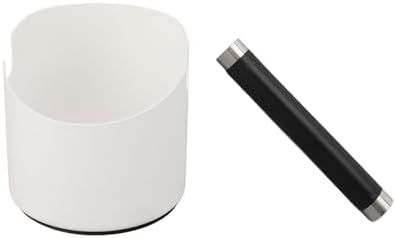 Stainless Steel Coffee Grounds Knock Box, 4.5 Inch Coffee Knock Box with Removable Knock for Home (White) - Image 3