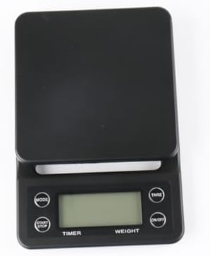 Coffee Scale 5kg ABS with Timing Function and LCD Display Black by COLLBATH