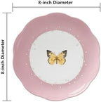 Lenox Butterfly Meadow Porcelain Dessert Plates, 8 Inch, Set of 4 - Image 2