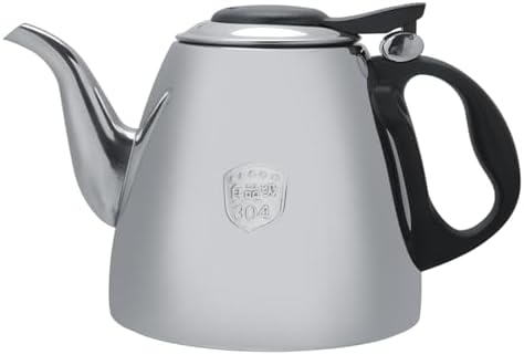 Tea Pot, Stainless Steel Small Teapot Gooseneck Kettle Tovetop Teapot Hot Water Heater Coffee Kettle for Stove Top Induction Hob(1.5L) by Unknown