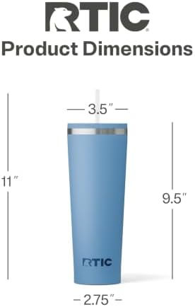 RTIC 28oz Everyday Tumbler, Insulated, Ceramic Lined, Denim - Image 5