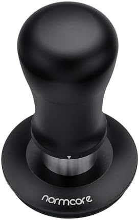 Normcore 58.5mm Coffee Tamper V5, Spring-loaded Espresso Tamper with 6 Adjustable Pressure Settings, Tri-Spring Technology, Titanium-Coated Flat Base, Aluminum Handle and Silcone Stand, Black - Image 7