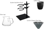 Omabeta Pour Over Coffee Dripper Stand Set, Double Layer Hand Brewing - Image 5