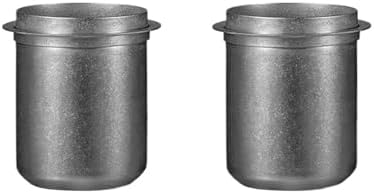58mm Espresso Coffee Dosing Cup Portafilter 304 Stainless Steel Accessories Home Barista Gift(2pcs Silver) by Unknown