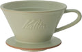 Carita Coffee Dripper Mino Ware High Heat Retention Pottery For 2-4 People, DACHI & Kalita Pistachio #02109 Wave Series, Made in Japan, Drip Equipment, For 2 People, For 4 Cups, Porcelain, Stylish, by Kalita