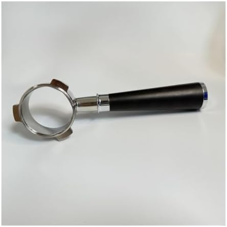 54mm 3-ear Naked Portafilter With BasketStainless Steel Bottomless Coffee Handle(A black wood,With 2 cup basket) - Image 2