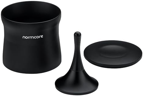 Normcore 51mm Magnetic Dosing Cup, Barista Espresso Coffee Grinder Dosing Tools Fit 51mm Delonghi Dedica & La Specialista Portafilter, Matte Black Anodized Aluminum - Image 2