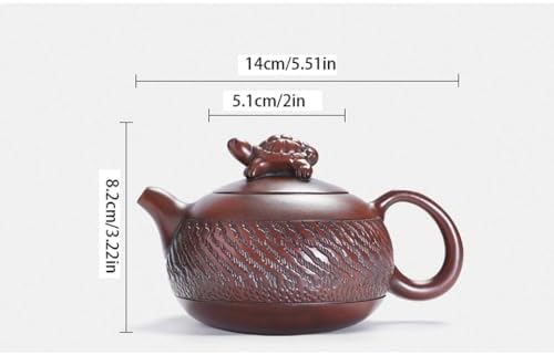 Tea Pots For Loose Tea Purple Pottery Teapot Single Pot Handmade Teapot Home Study Creative Kung Fu Desktop Tea Set Tea Infuser Pot - Image 2