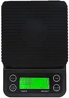 High Precision LCD Electronic Scales 3kg/0.1g 5kg/0.1g Drip Coffee Scale with Timer Portable Electronic Digital Kitchen Scale(Black 3kg 0.1g) by Unknown