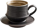 6.8oz 210ml Ceramic Mug Saucer Set Home Wabi Sabi by Miasexauisitegiftsshowcase