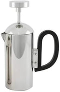 Polished Stainless Metal Carafe Figurine | Compact, Decorative Coffee Pot Ornament, for Tabletop Decor Minimalism, Silver, Kettle by Unknown