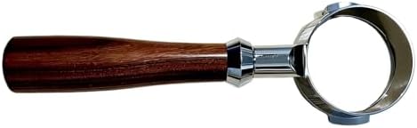 8g/18g/22g Basket 58mm Bottomless Portafilter Solid Wood Handle，Compatible For Breville，BES900/BES920/BES980 Barista Accessory(A1 Rosewood,With 124 cup basket) by Unknown