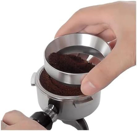 Coffee Catcher Ring for 51mm 53mm 58mm Grinders with Handle and Cloth(Black 53mm) - Image 2