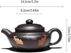 Tea Pots For Loose Tea Tea Party Afternoon Tea Tea Set Handmade Purple Clay Pot Tea Room Teapot Office Conference Room Teapot Tea Infuser Pot - Image 2