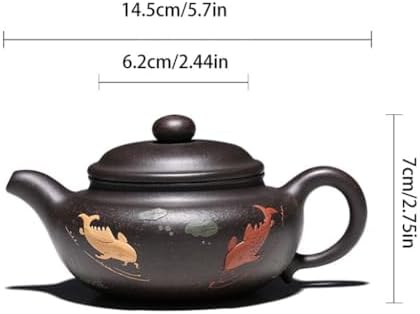 Tea Pots For Loose Tea Tea Party Afternoon Tea Tea Set Handmade Purple Clay Pot Tea Room Teapot Office Conference Room Teapot Tea Infuser Pot - Image 2