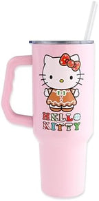 Silver Buffalo Sanrio Hello Kitty Holiday, Stainless Steel Tumbler, 40oz - Image 2