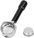 54mm Bottomless Portafilter, 3 Ears with Stainless Steel Filter Basket, 54mm Stainless Steel Portafilter Fit for Breville Barista 870 880 Coffee Machines, Black by MakeLifeBetter