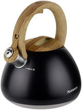 MARSKITOP Whistling Tea Kettle Stovetop 2.6 Quart Black by MARSKITOP