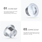 Reusable Coffee Filters Capsule Stainless Steel Capsule Pod(2 Capsules 1 Tamper) - Image 3