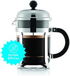 Bodum Chambord French Press Coffee Maker with BPA-Free Tritan Plastic Shatterproof Carafe, 17 Ounce, Chrome - Image 2