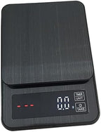 Electronic Coffee Scale with Timer 5kg Black LED Precision Sensors by OKUMEYR