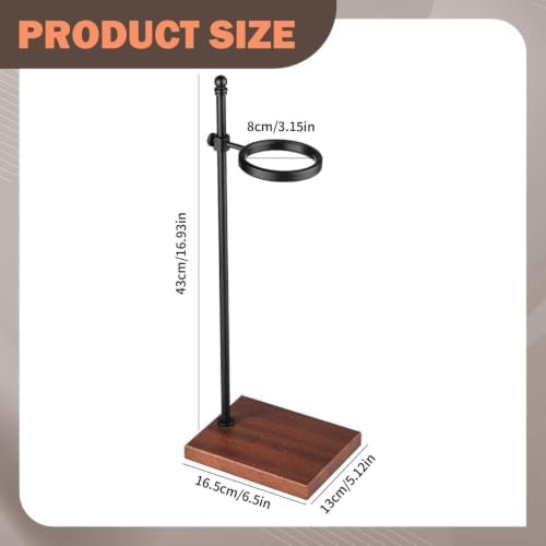 Coffee Dripper Stand Wooden Adjustable Coffee Stand Holder Aluminum Alloy Pour Over Coffee Pot Holder Reusable Vintage Style Suitable for Gift - Image 4